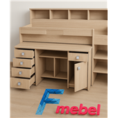 Кровать-чердак низкая Вестерос Fmebel 