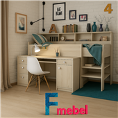 Ліжко-горище низьке Вестерос Fmebel