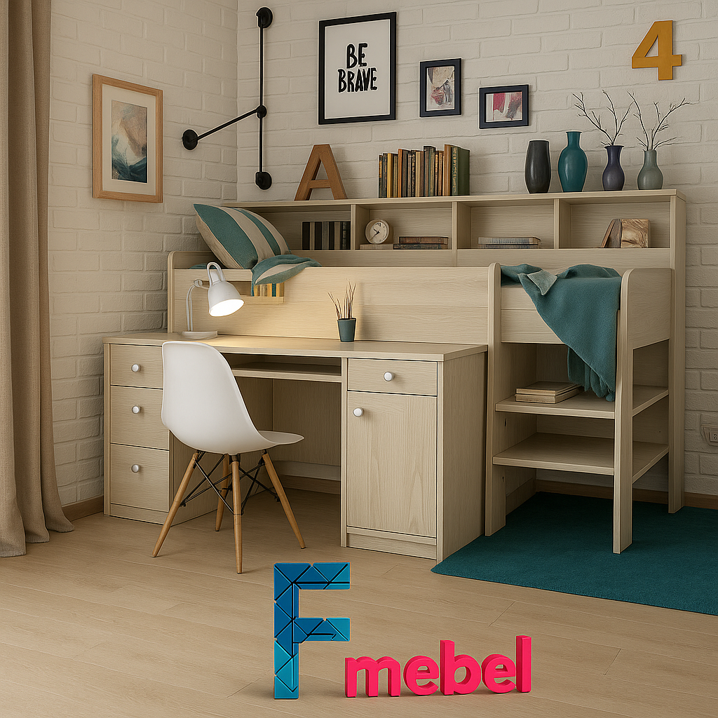 Ліжко-горище низьке Вестерос Fmebel