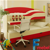 Двоярусне ліжко низьке Вашингтон Fmebel 80x190/200