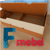 Двоярусне ліжко низьке Мемфіс Fmebel