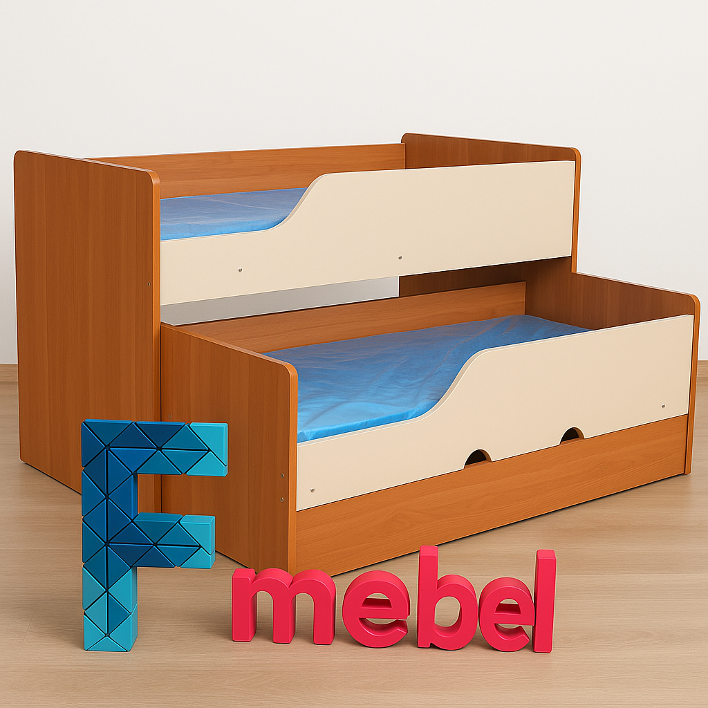 Двоярусне ліжко низьке Мемфіс Fmebel
