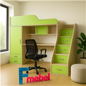 Ліжко-горище зі столом Річмонд Fmebel