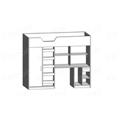 Розпродаж Ліжко-горище зі столом Роттердам Fmebel