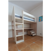 Ліжко-горище зі столом Касабланка Fmebel 90x200