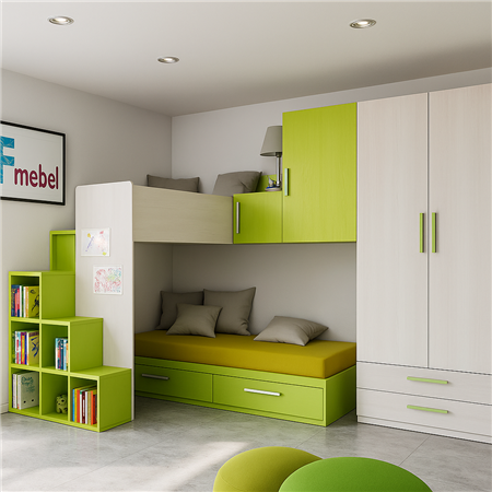 Двухъярусная кровать Пенсильвания Fmebel 80x190