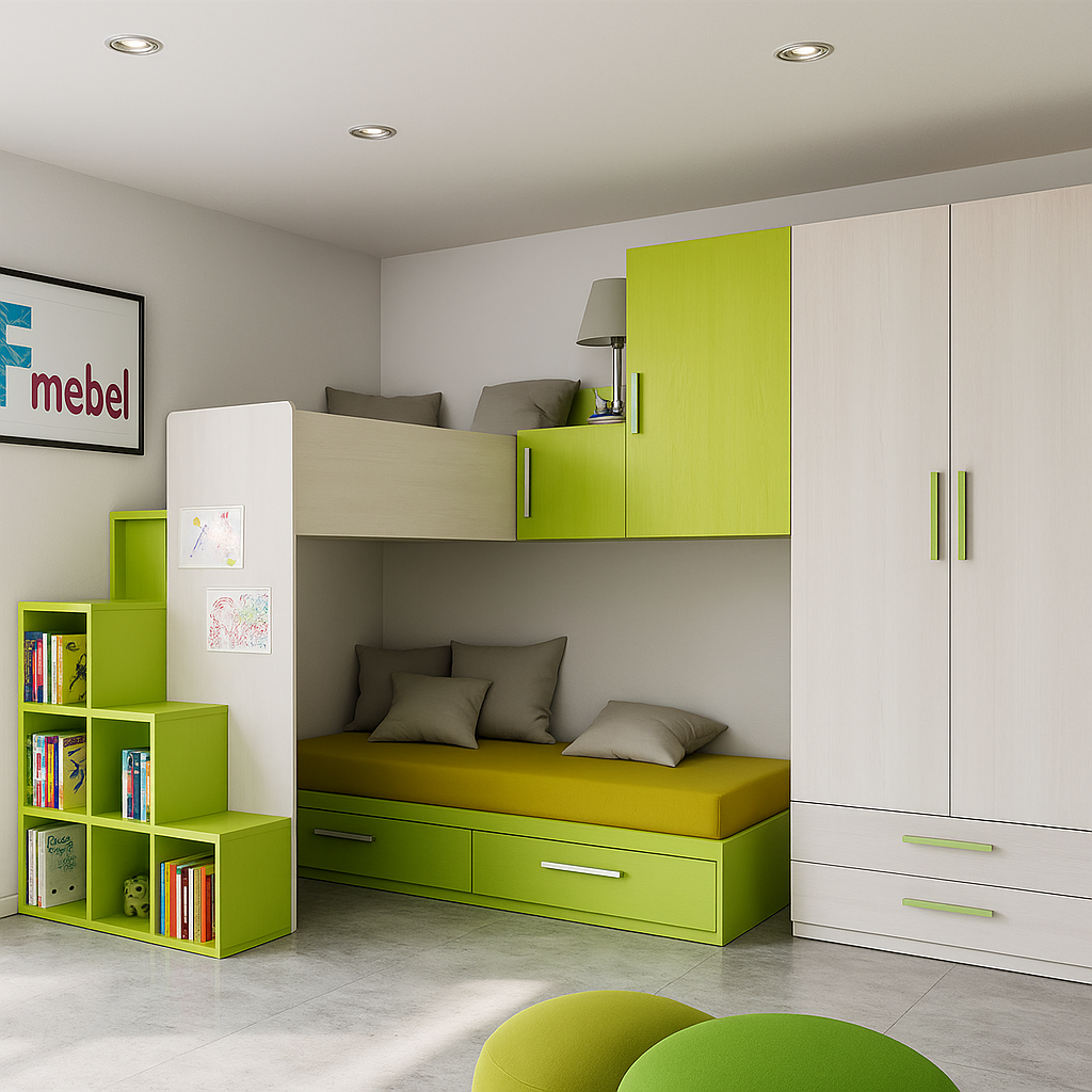 Двухъярусная кровать Пенсильвания Fmebel 80x190