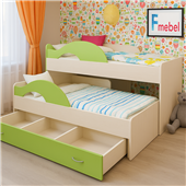 Двоярусне ліжко Саванна Fmebel 80x160