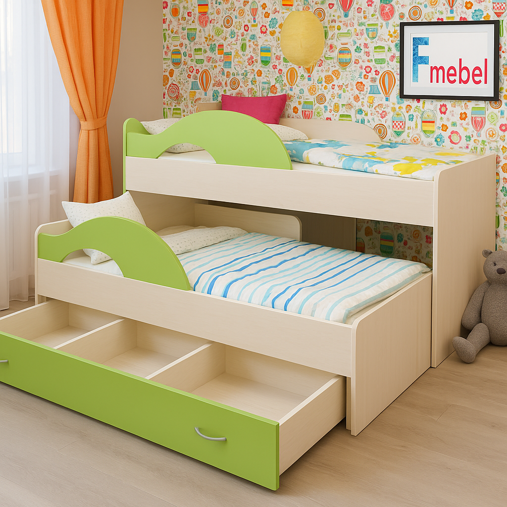 Двоярусне ліжко Саванна Fmebel 80x160