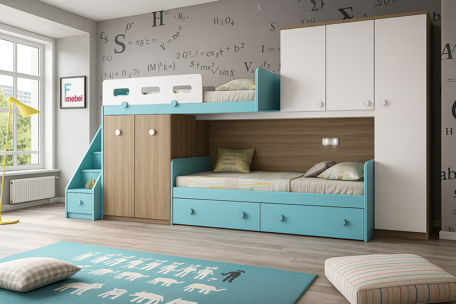 Двоярусне ліжко Канни Fmebel