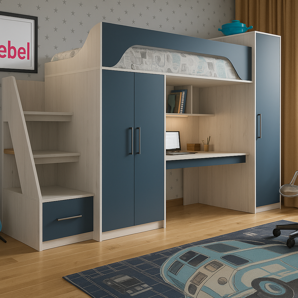 Кровать-чердак Сиэтл Fmebel 80х190