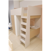 Кровать-чердак со столом Монтана Fmebel