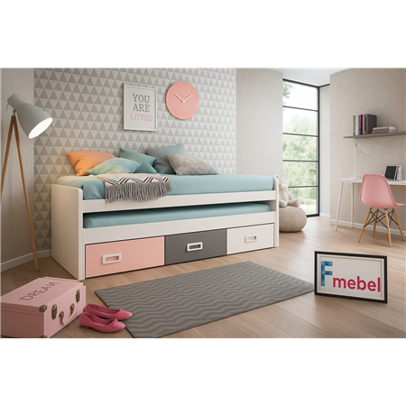 Кровать с дополнительным спальным местом Кливленд Fmebel 90x190