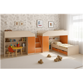 Кровать для троих детей Дерби Fmebel 80x190