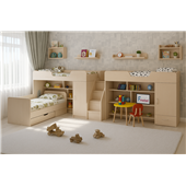 Кровать для троих детей Блекберн Fmebel 80x190
