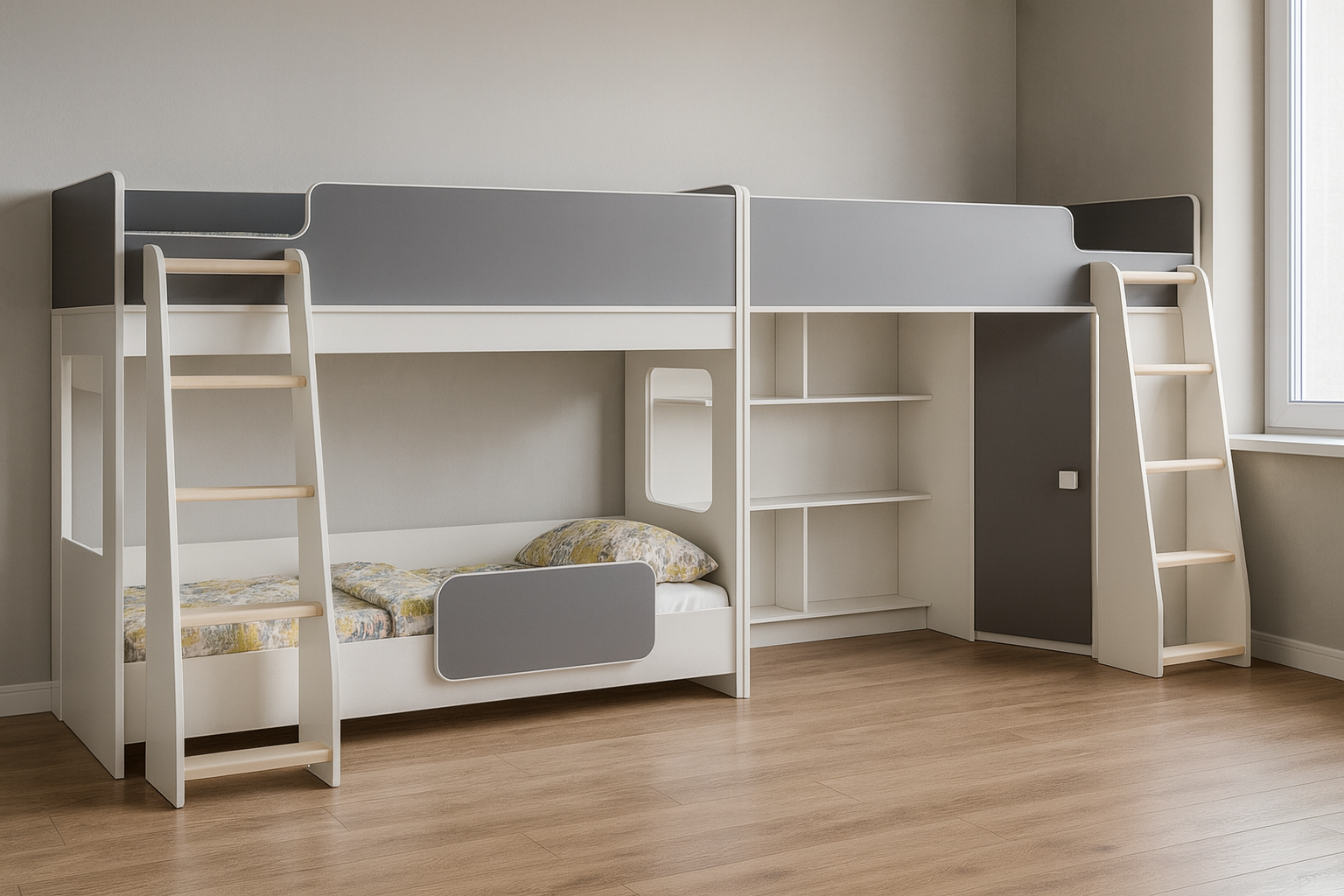 Кровать для троих детей Джексонвилл Fmebel 80x190