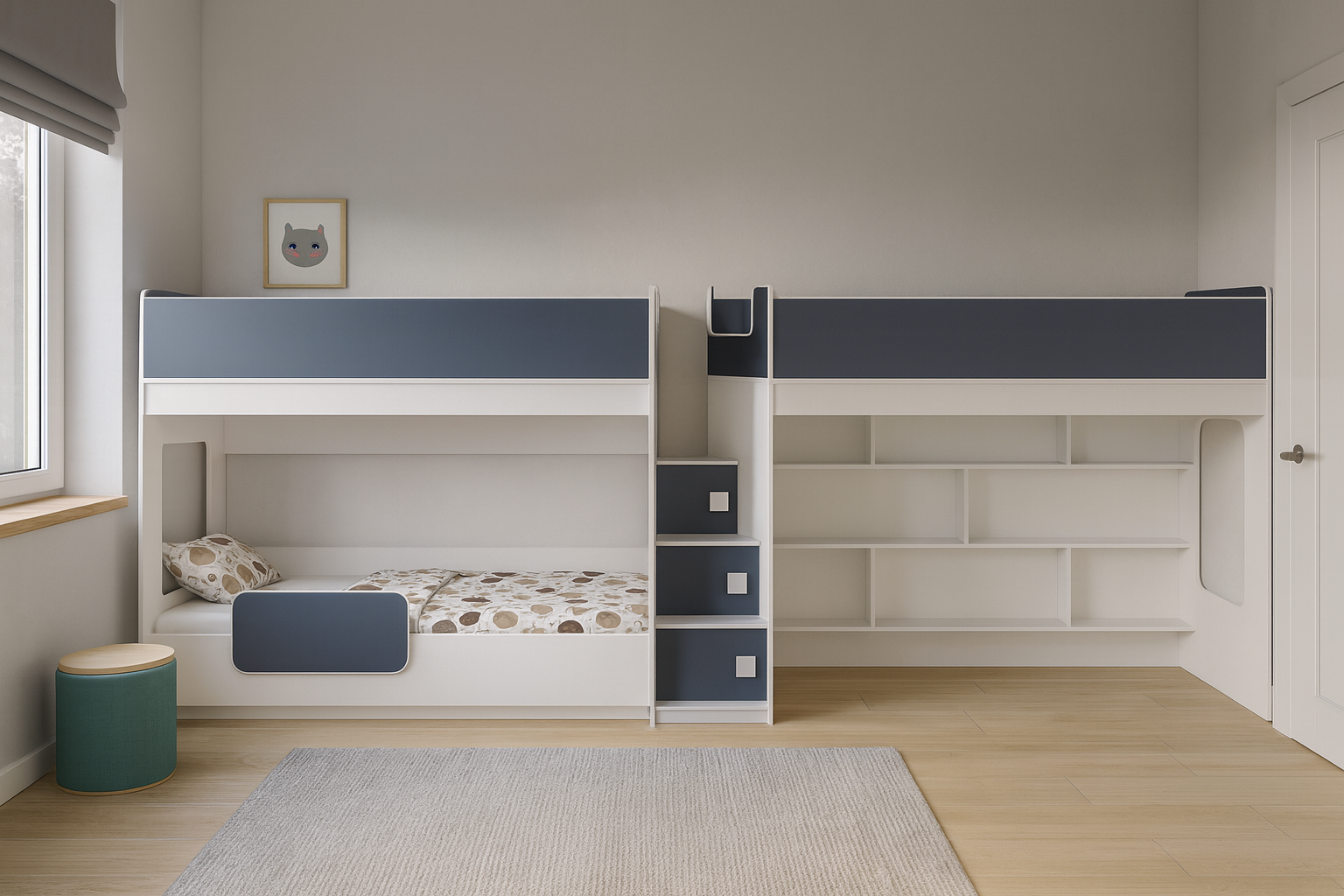 Кровать для троих детей Сент-Луис Fmebel 80x190
