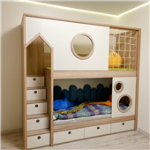 Двухъярусная кровать домик Карловац Fmebel