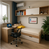 Ліжко зі столом Корнуолл Fmebel