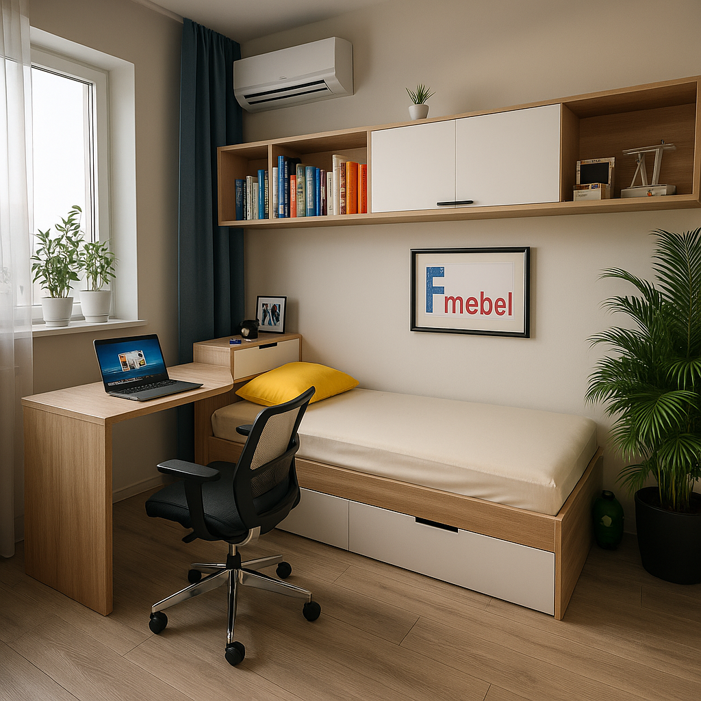 Ліжко зі столом Корнуолл Fmebel