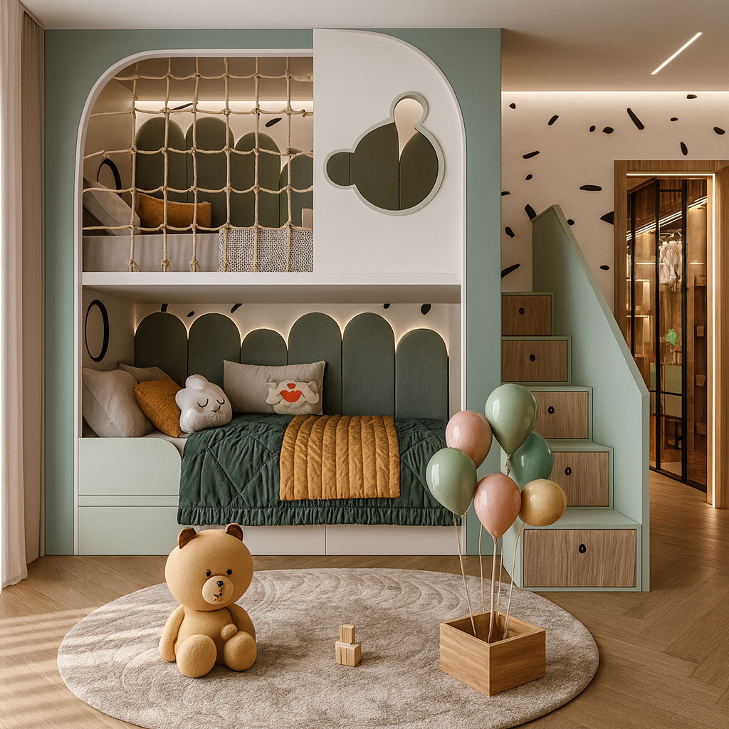 Двухъярусная кровать домик Картахена Fmebel