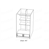 Кровать-чердак со столом и шкафом Наска Fmebel