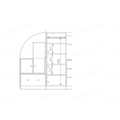 Ліжко-горище зі столом Оттава-2 Fmebel