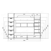 Двоярусне ліжко Басселтон-2 Fmebel