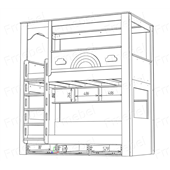 Двухъярусная кровать Касма Fmebel