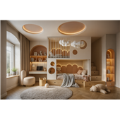 Двухъярусная кровать домик Таллин Fmebel 