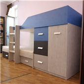 Двоярусне ліжко з шафою Відень Fmebel 90x200