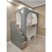 Двухъярусная кровать домик Картахена Fmebel