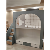 Двухъярусная кровать домик Картахена Fmebel