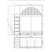 Двухъярусная кровать домик Самобор Fmebel 