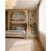Двухъярусная кровать со спортивно игровой зоной Шеффилд Fmebel