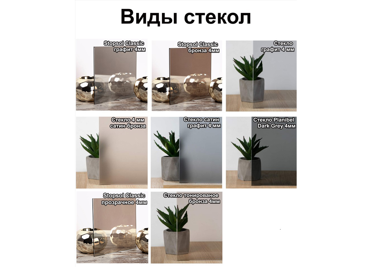 Тоноване скло для фасаду в металевій рамці