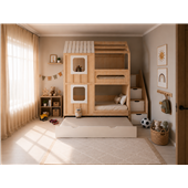 Двухъярусная кровать домик Мейкон Fmebel