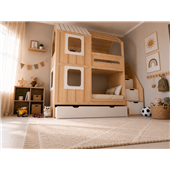 Двухъярусная кровать домик Мейкон Fmebel