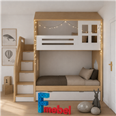 Двухъярусная кровать домик Айтос Fmebel