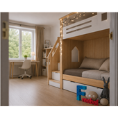 Двоярусне ліжко будиночок Айтос Fmebel