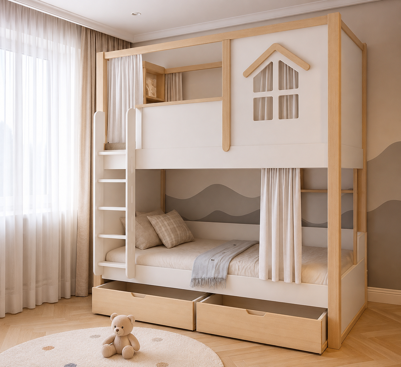 Двоярусне ліжко Абанкай Fmebel