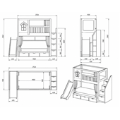 Двухъярусная кровать Абанкай-2 Fmebel