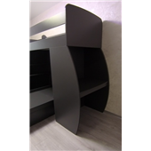 Кровать-чердак со столом двухместная Оксфорд-2 Fmebel